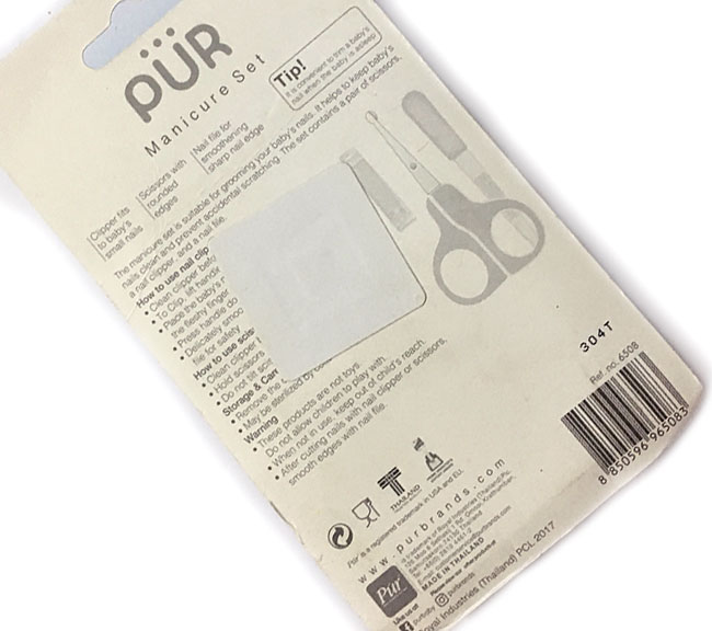 Pur Baby Manicure Set Details
